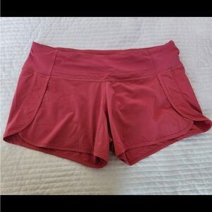 Lululemon mauve shorts size 8
